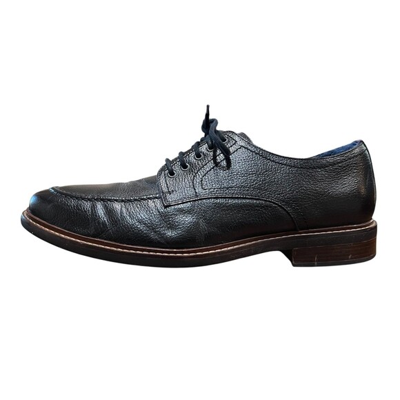 Joseph Abboud Men\'s Black Leather Harry Moc Toe Oxford Shoe  Size 10.5D  Office main image 6